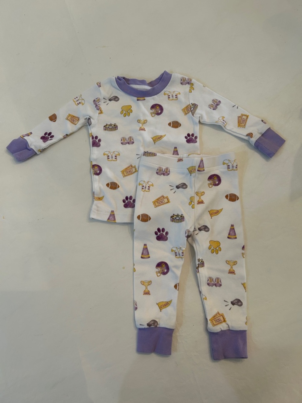 LSU Baby Pajama Set